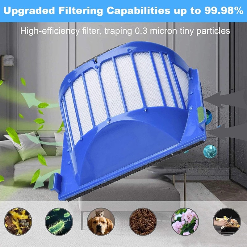 Replacement Parts Kit For iRobot Roomba 600 Series Vacuum Filter Brush Cleaner gallery