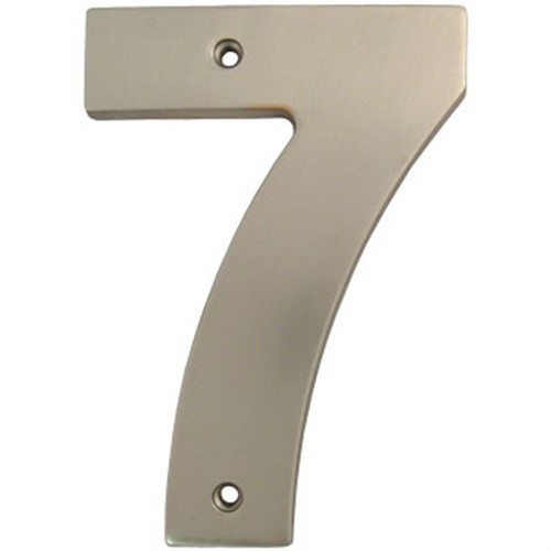 Contemporary House Numbeer, #7, 5 Inches, Satin Nickel by Stone Harbor Hardware gallery