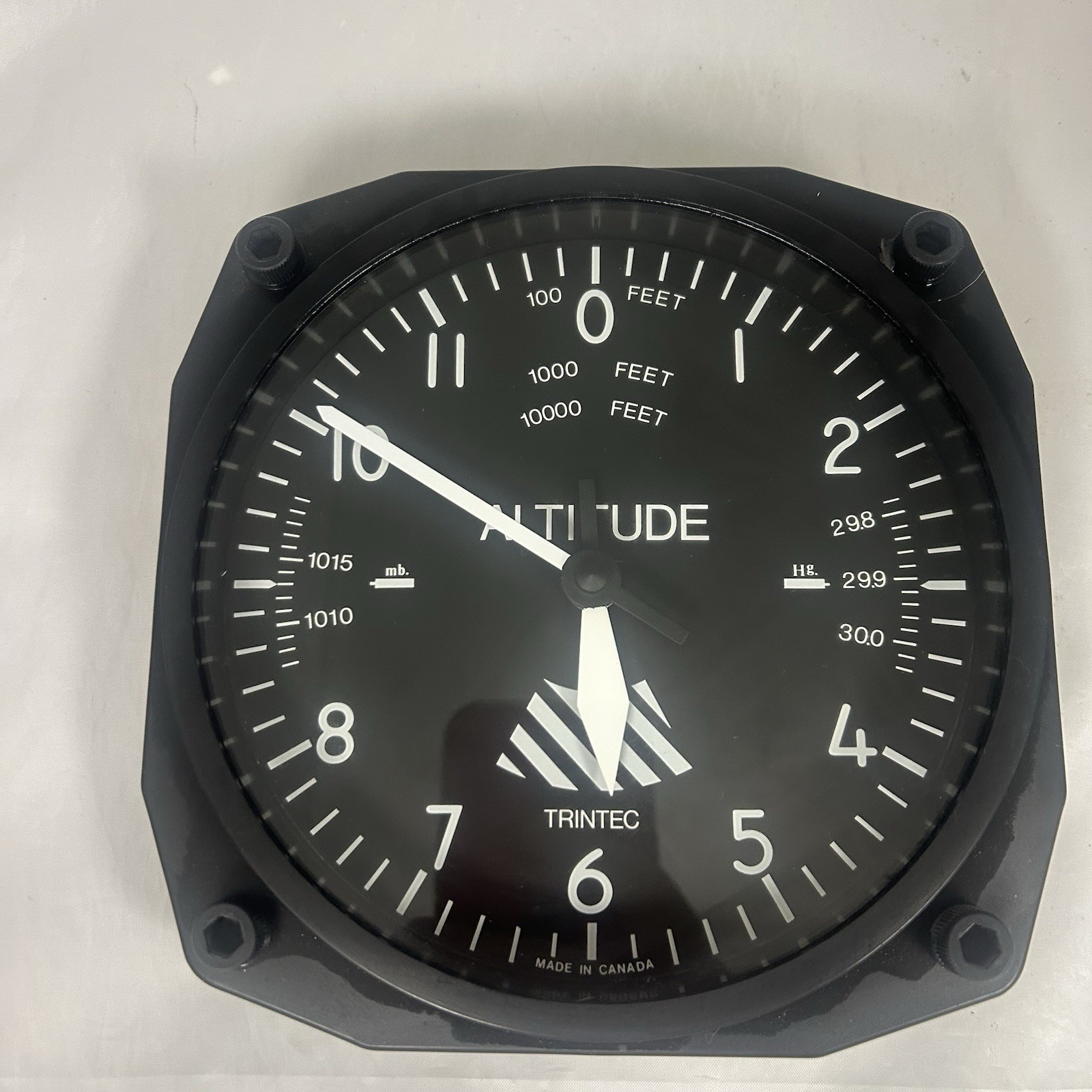 Decorative Trintec Aircraft Altimeter Clock & Airspeed Thermometer Panel gallery