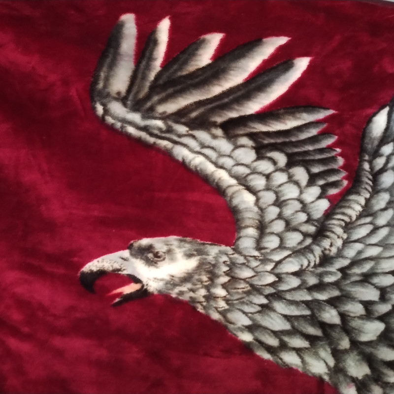 World Class Mink Blanket Eagle and Tiger Thick Super Soft Warm Heavy 82 x 93 In gallery