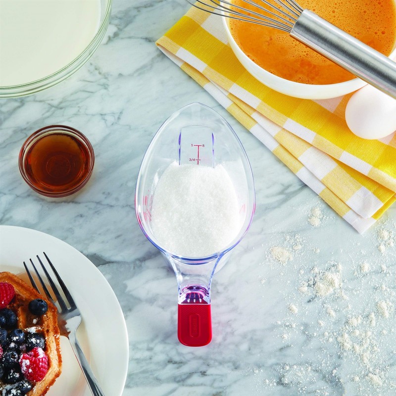 Farberware Pro Angled Measuring Cup, 1 Cup/8 fl. oz. - Red Markings & Handle gallery
