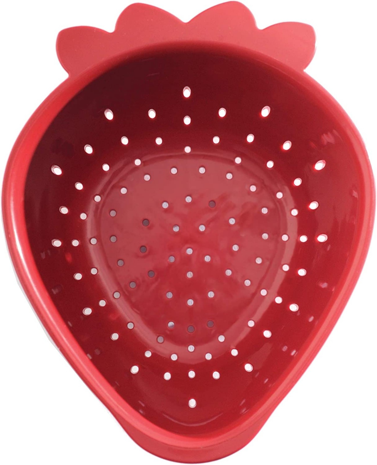 Norpro 1 Quart Mini Strawberry Colander, Red gallery