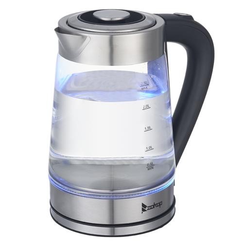ZOKOP 2.5L Temperature Control Electric Glass Tea Water Kettle Boiling Shut-off gallery