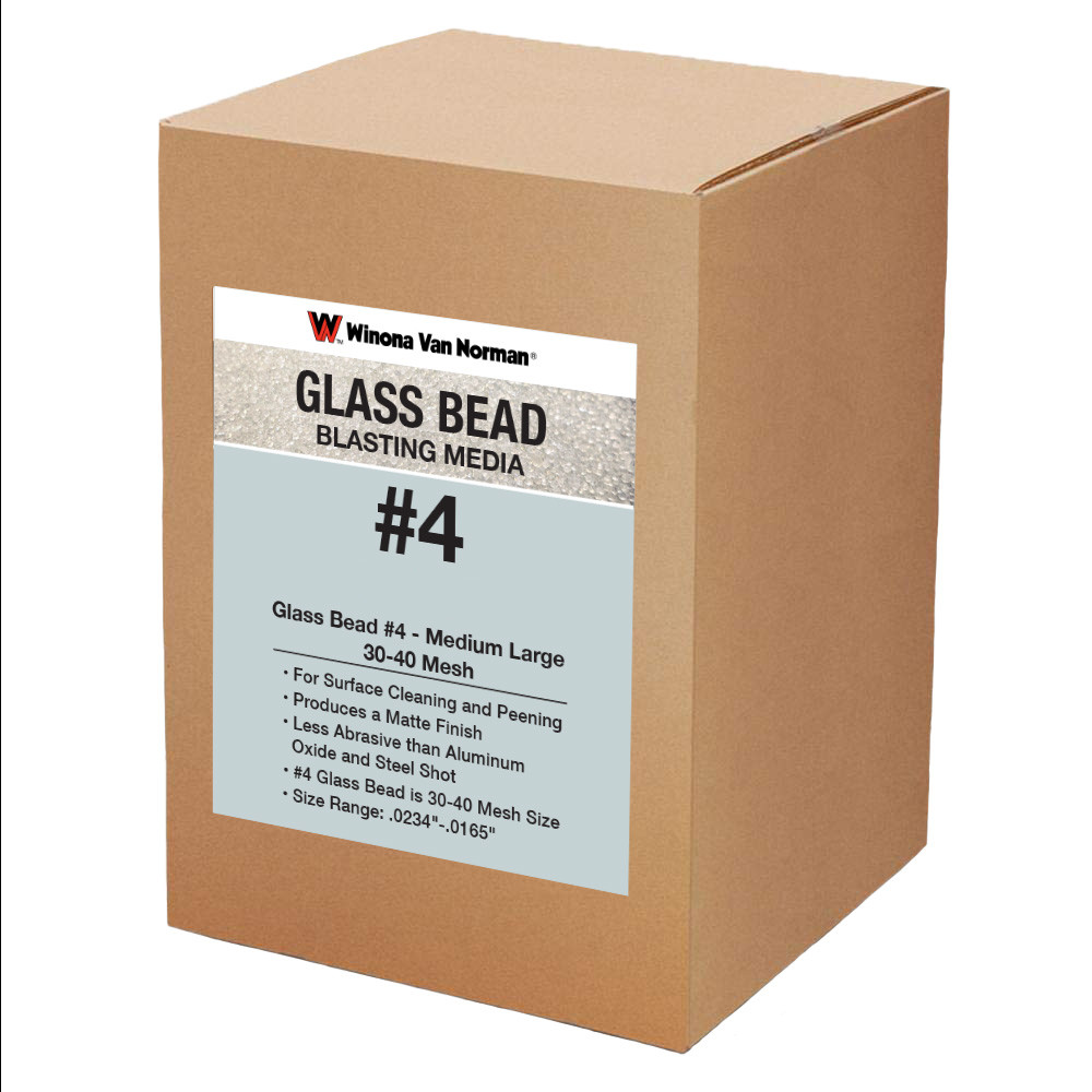 Glass Bead #4 Blasting, Weighting/Filler Media - Medium Large - 30-40 Mesh gallery