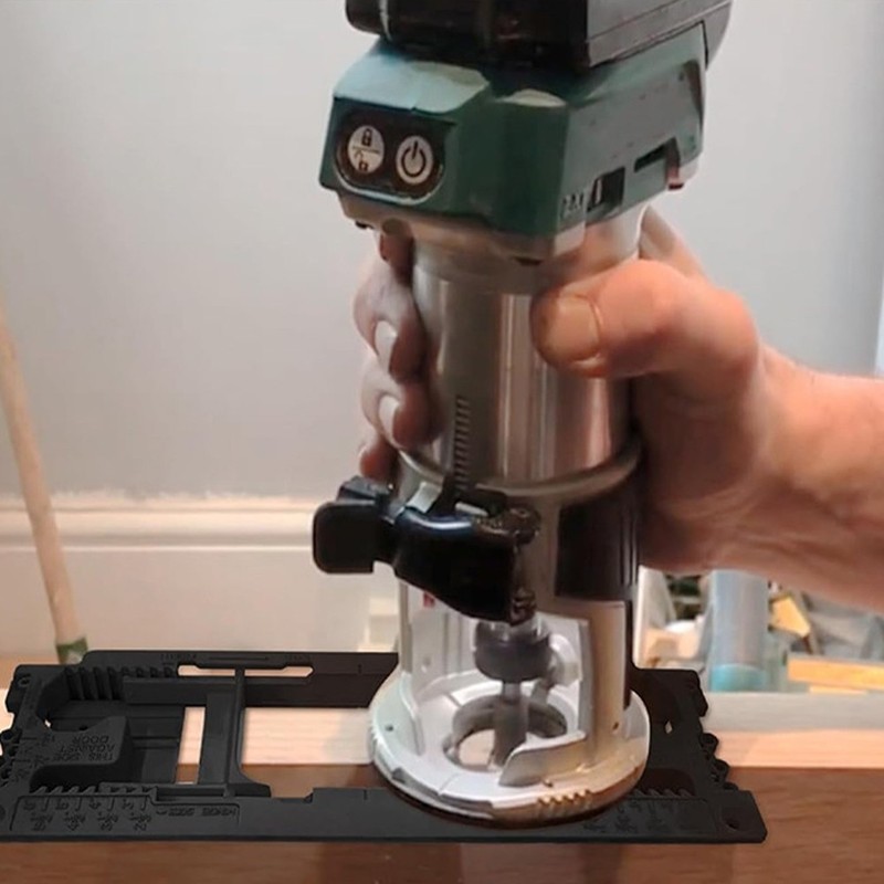 For Professional Hinge Router Template With Sliding Mechanisms For Doors gallery