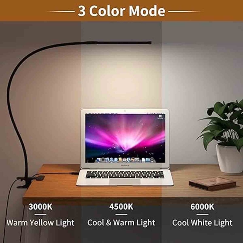 USB Flexible Reading LED Light Clip-on Beside Bed Desk Table Lamp Book Lights US gallery