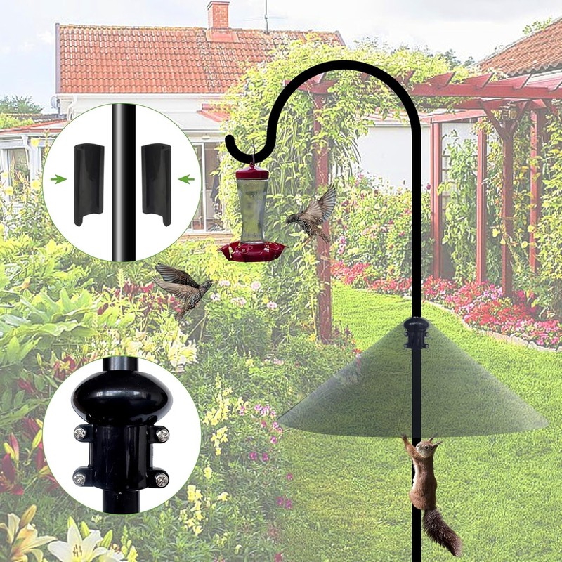 Squirrel Baffle for Bird Feeder Pole - 19 Inch Metal Guard for Shepherdâ€™s Hoo gallery