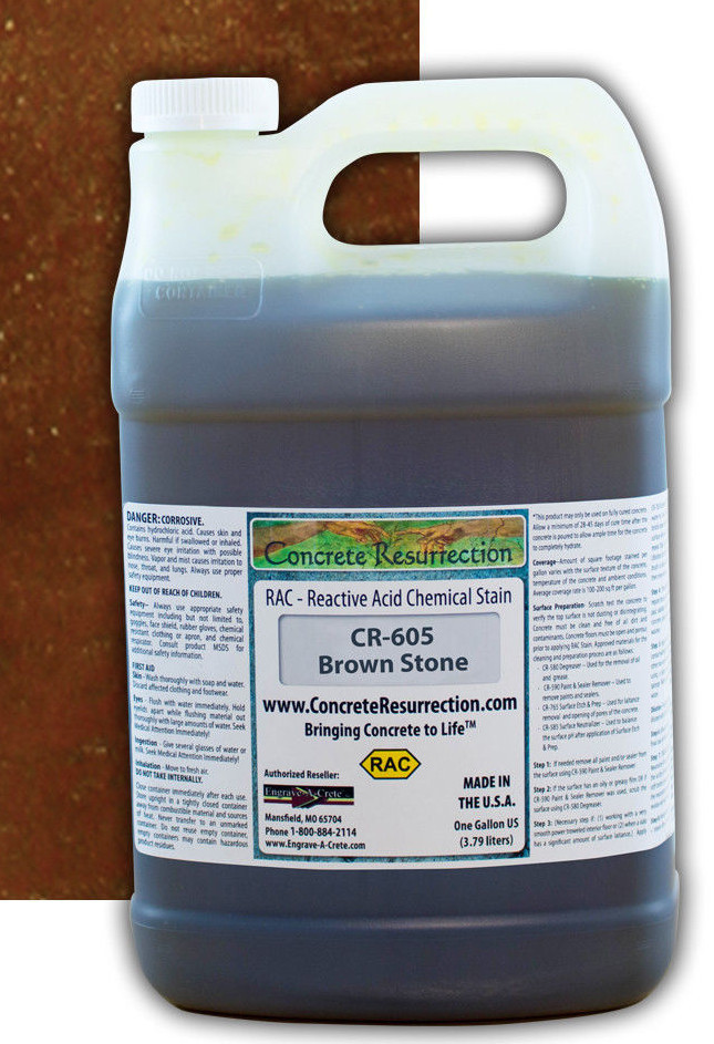 Professional Grade Concrete Acid Stain - 1 Gallon **12 Colors Available*** gallery