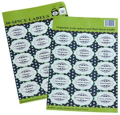 Self Adhesive Labels for Spice Jars and Bottles Permanent Spice printed Stickers