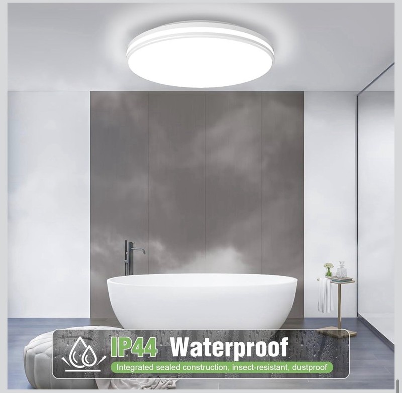 NEW Airand LED Ceiling Light Flush Mount 20 Watt 1850 Lumens 5000K Daylight IP44 gallery