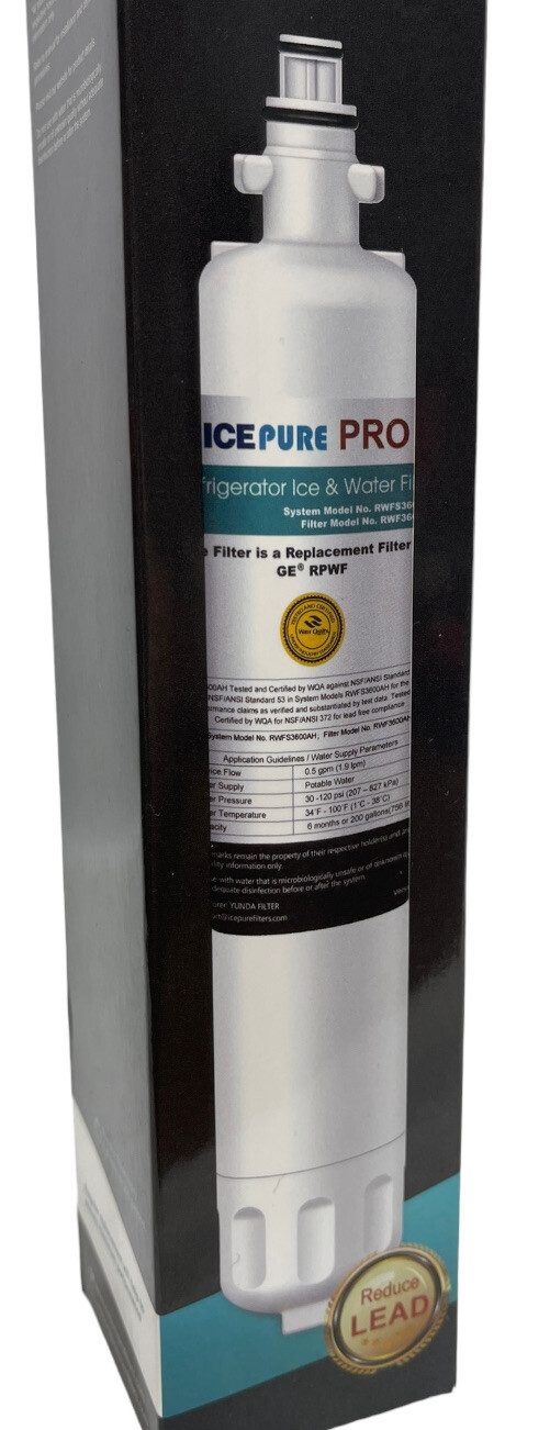 IcePure Pro Replaces GE Refrigerator Ice & Water Filter RPWF Replacement gallery