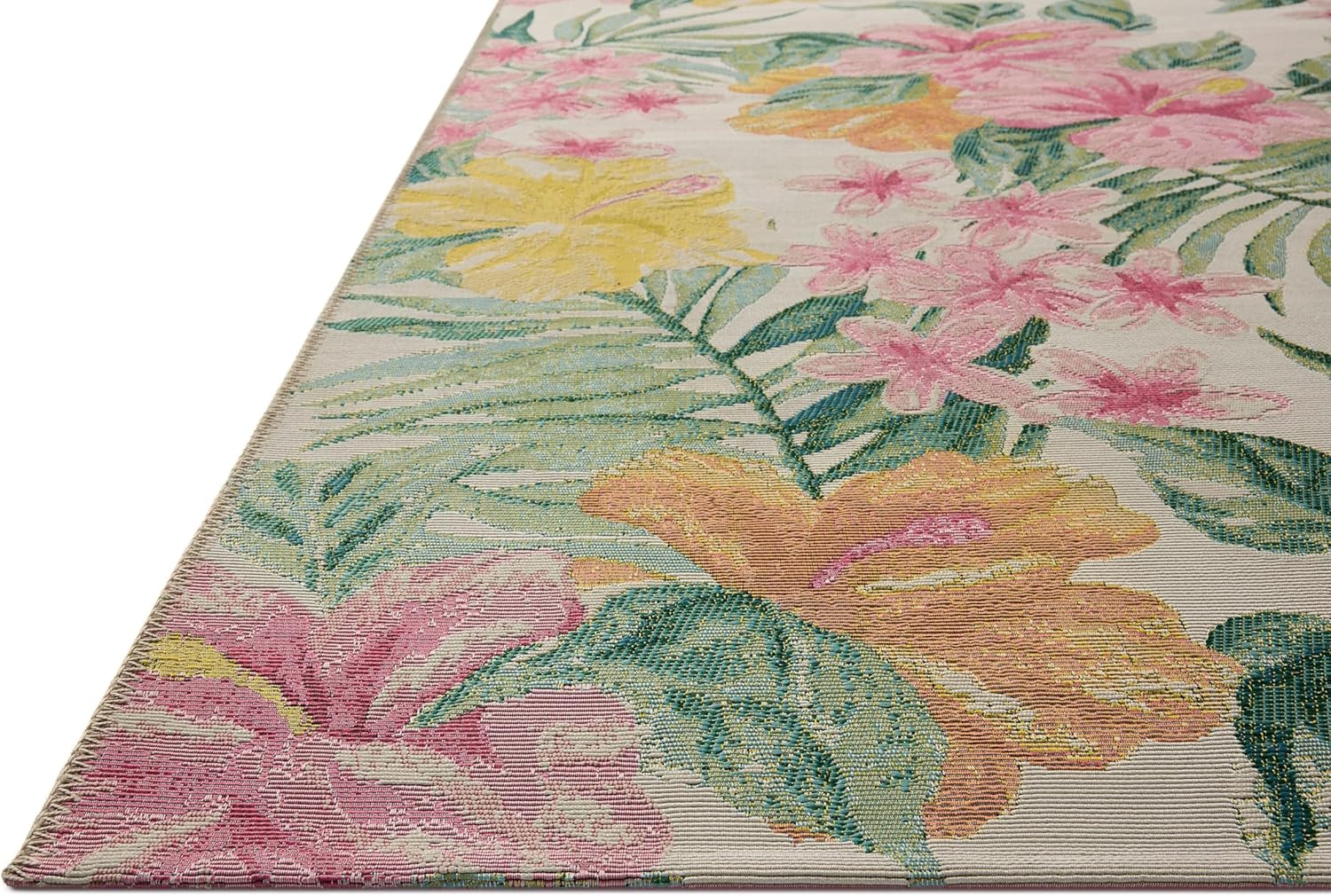 Loloi Botanical Collection BOT-03 Ivory/Sunrise 6'7" x 9'4" Area Rug gallery