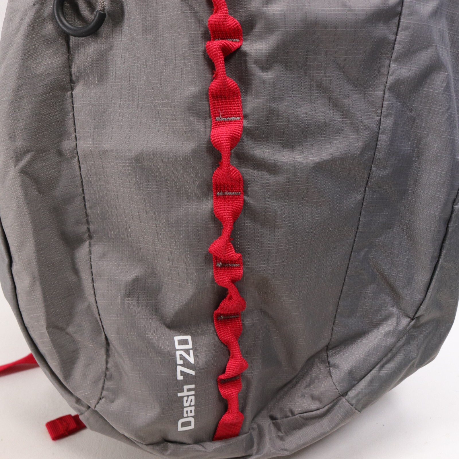 Ascend Backpack Water Resistant Hiking Light Pack Drawstring Folding Gray Nylon 3