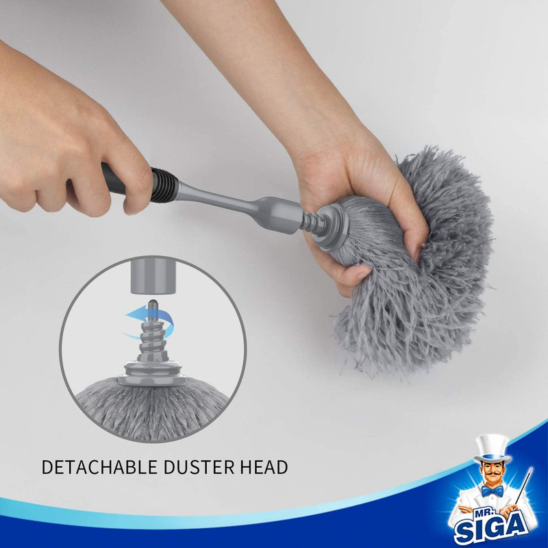 Microfiber Delicate Duster, Comfortable Non Slip Handle, Detachable Washable Dus gallery
