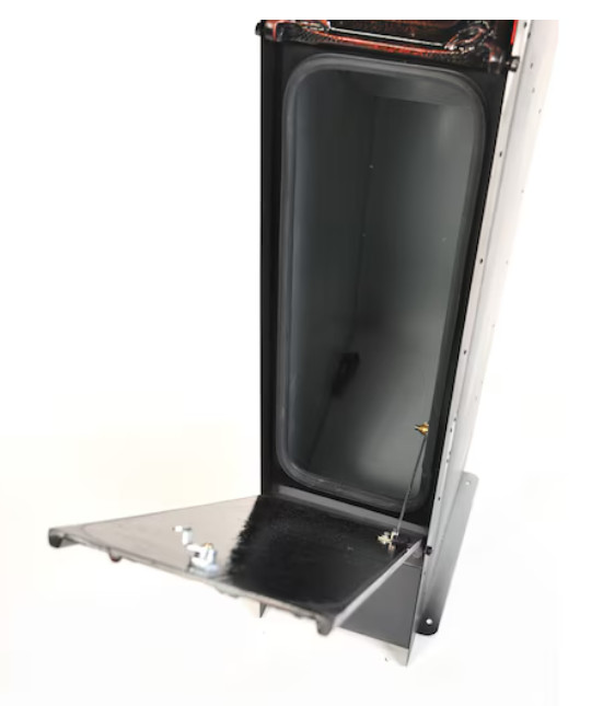Decorative Cast Aluminum Mailbox Lockable Vault Column 2 Door "Brick In" Black gallery