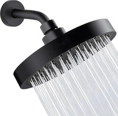 6 Inch Rainfall Shower Head, High Pressure Chrome Showerhead For Bathroom