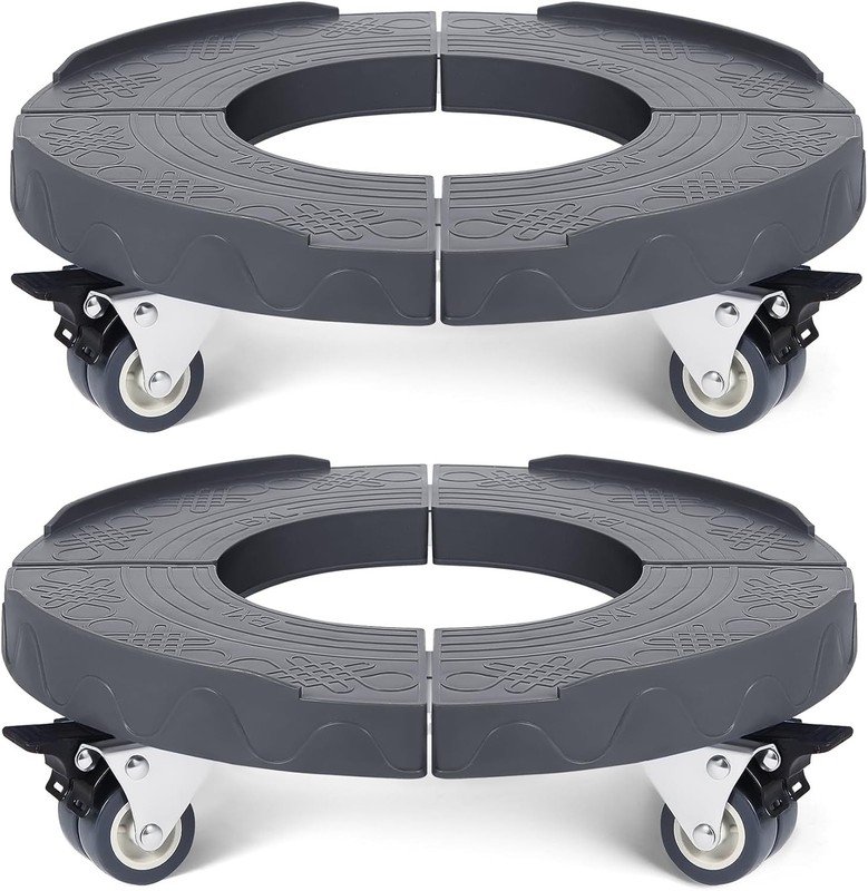 Adjustable Trash Can Roller Base - Set of 2 gallery
