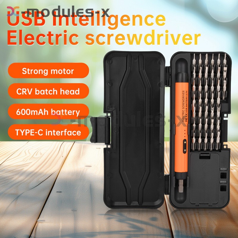 46in1 Mini Precision Electric Screwdriver Set Rechargeable Cordless Screwdriver gallery