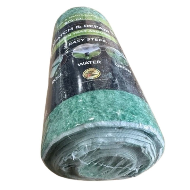Grotrax Biodegradable Grass Seed Mat, Year Round Green - 50 Sq Ft Quick Fix Roll gallery
