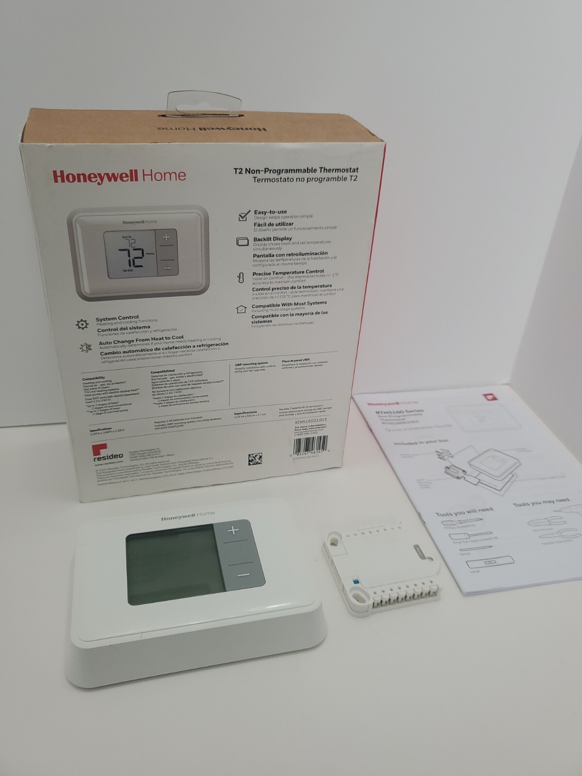 Honeywell RTH5160 T2 Non-Programmable Thermostat gallery