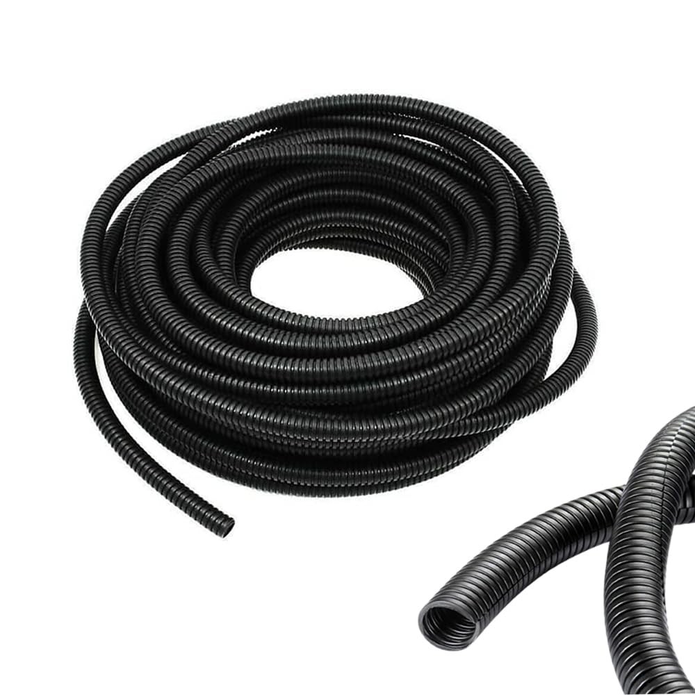 1/4 Inch Wire Loom Split Tubing - 33 ft Cord Protector 1/4"- 33ft, Black gallery