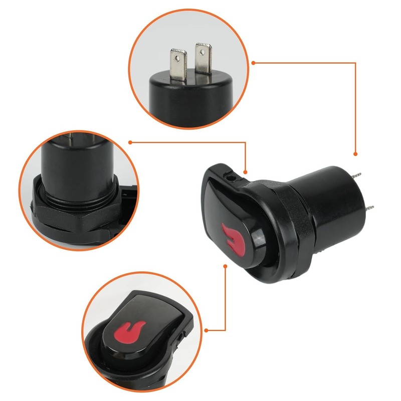 Durable Igniter Push Button Switch for Char-Broil Grills - Lightweight Design gallery