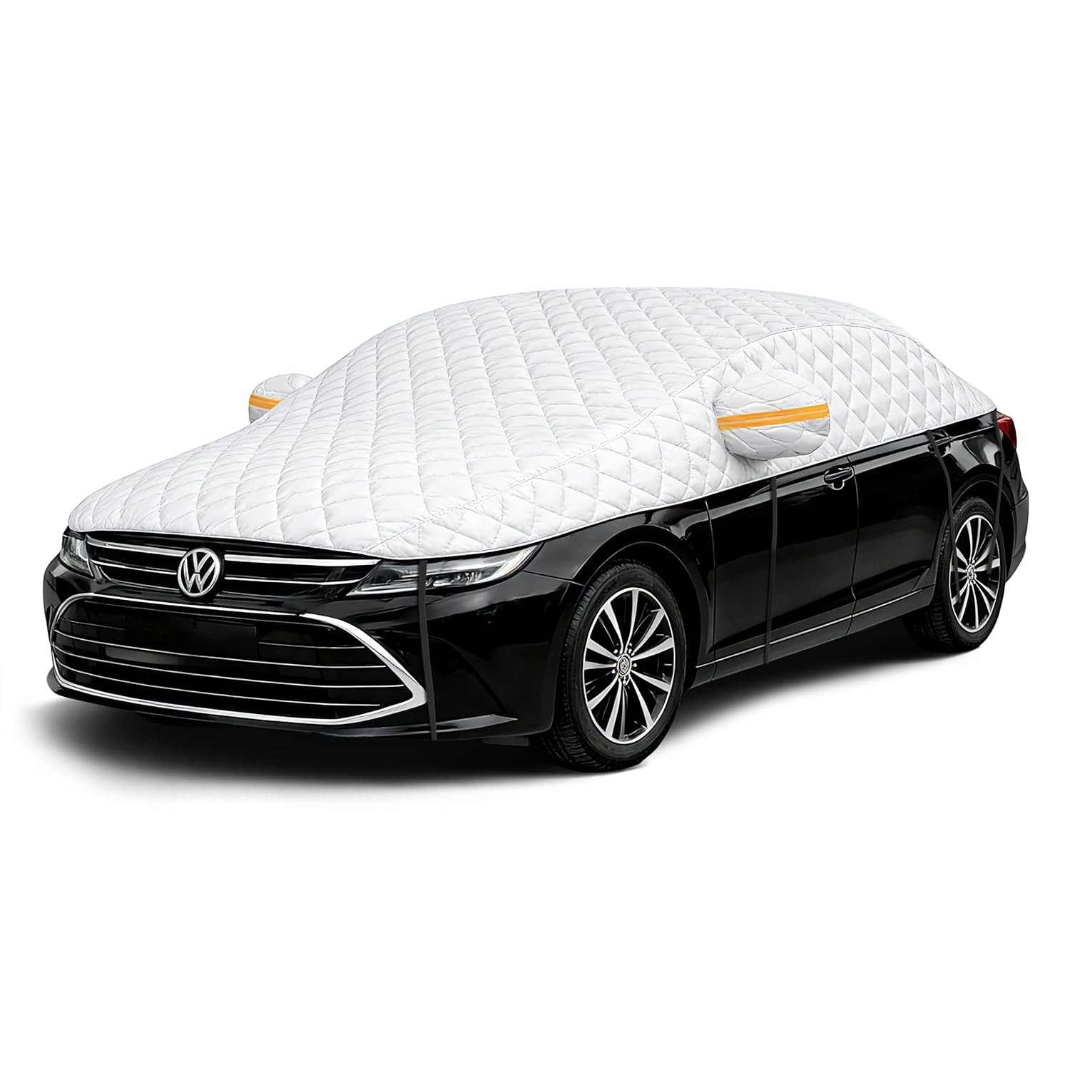Multi Layer Cotton Padded Car Cover Protector for Sedans Half Cover Sale gallery
