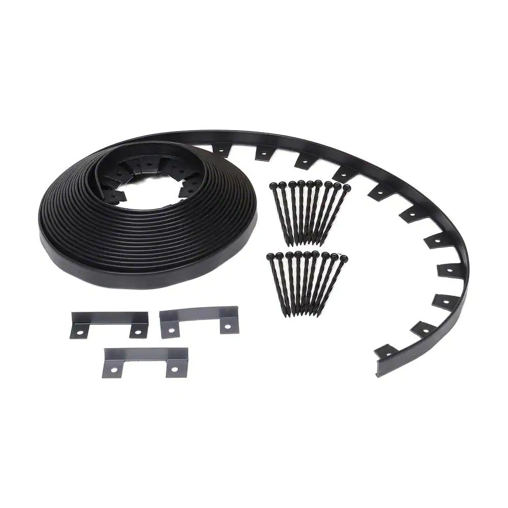 Landscape No Dig Lawn Garden Edging Kit 60 Ft Flexible Durable Border Paver New gallery