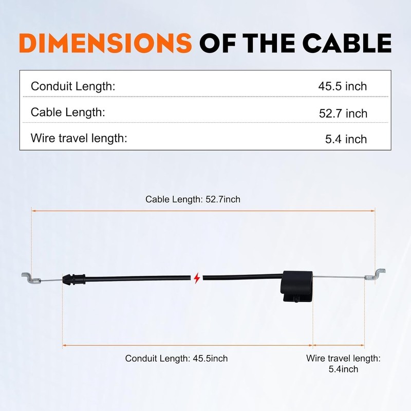 Control Cable for Husqvarna Walk Behind Mower HU800AWD HD775HW HD800HW HU725AWD gallery