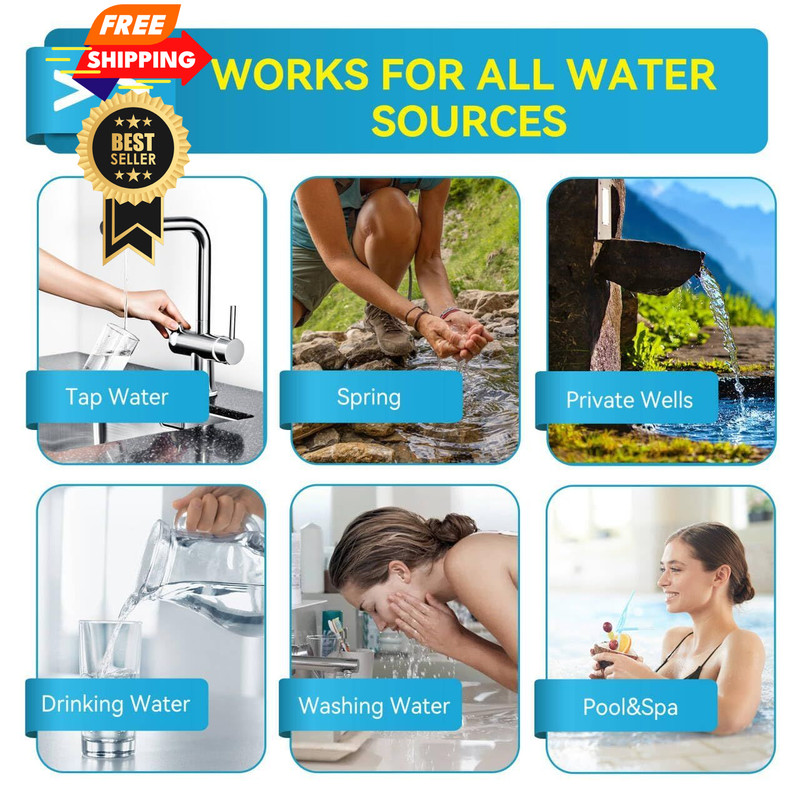 Heavy Metals Water Test Strips (8 Tests) - 100ct Home Testing Kit for... gallery