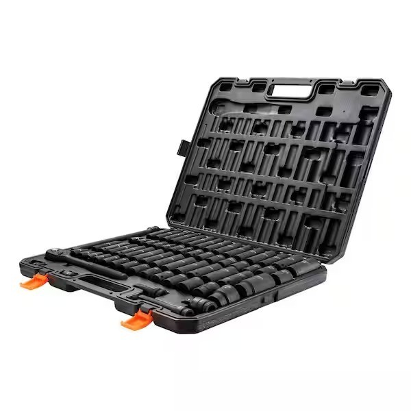 1/2" Drive Impact Socket Set, 65 Piece SAE 3/8" to 1-1/4" and Metric 10-24Mm, 6 gallery