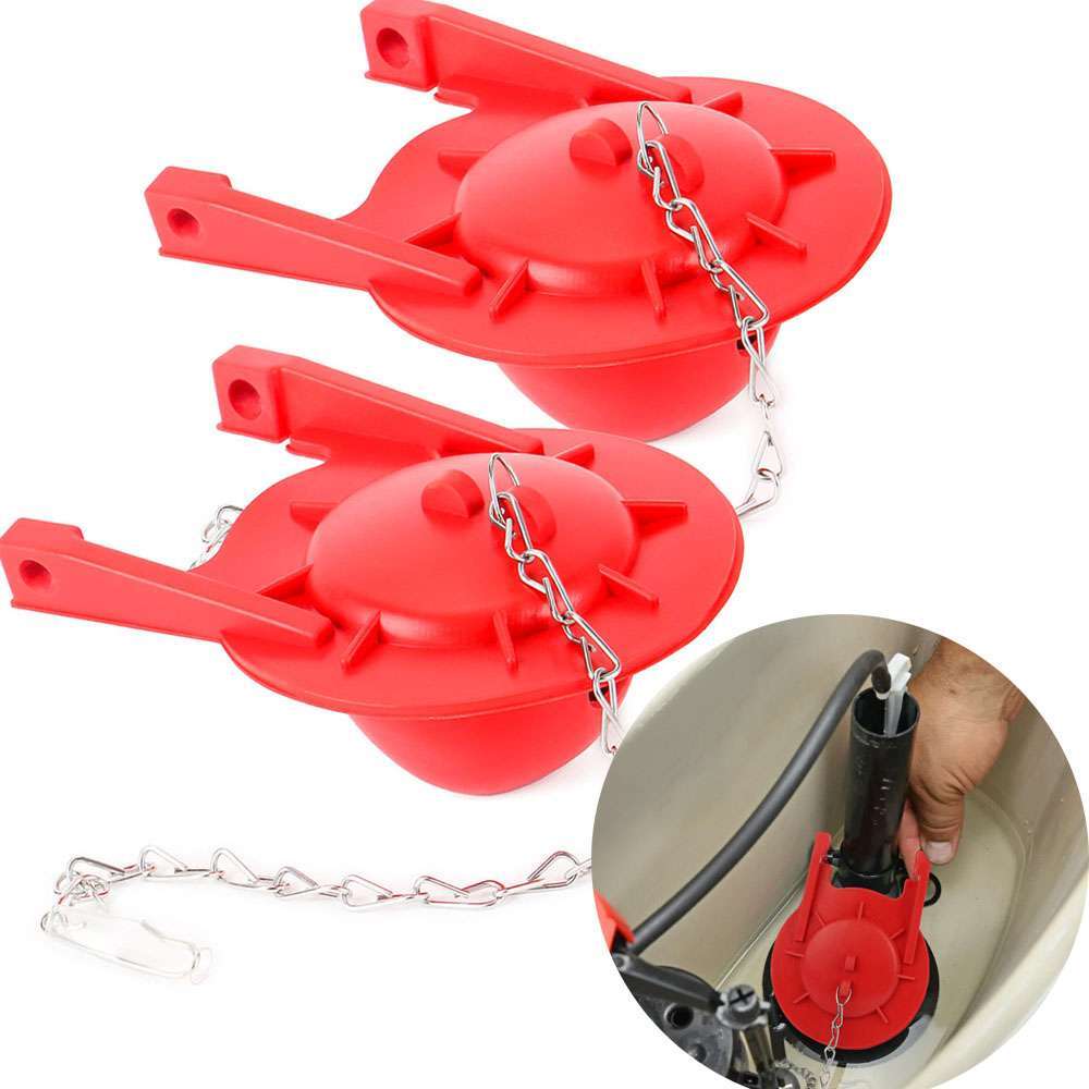 2Pcs Toilet Flapper Ultra High Performance Universal Fittings 3-Inch Flush Valve gallery