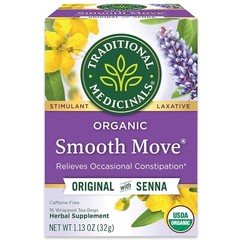 16 Count Traditional Medicinal Laxative Herbal Tea Organic Smooth Move Senna