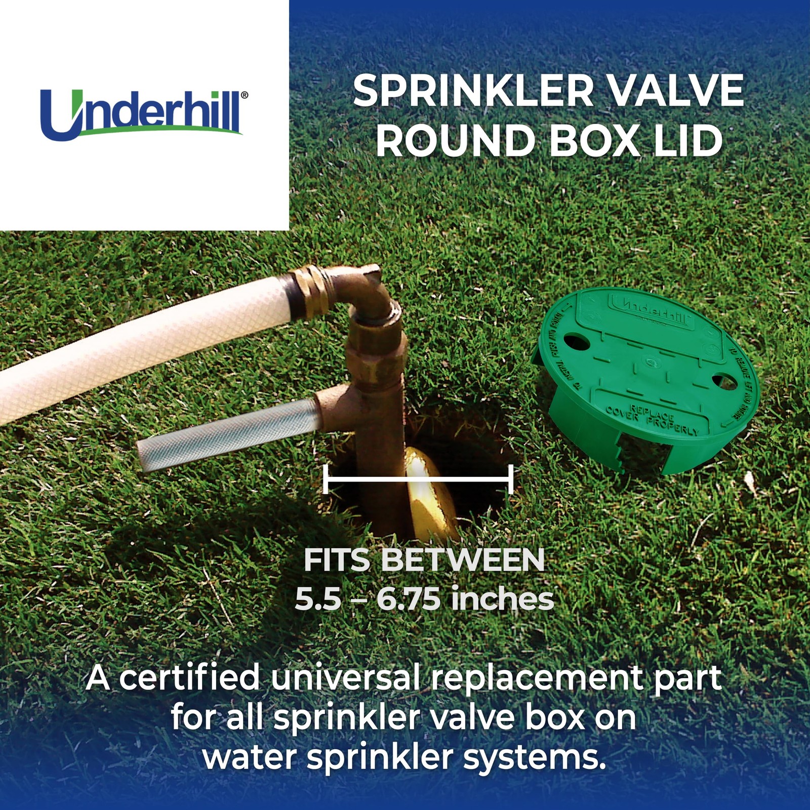 Sprinkler Valve Round Box Lid, VersaLid 6 Inch to 7 Inch Universal Cover for ... gallery