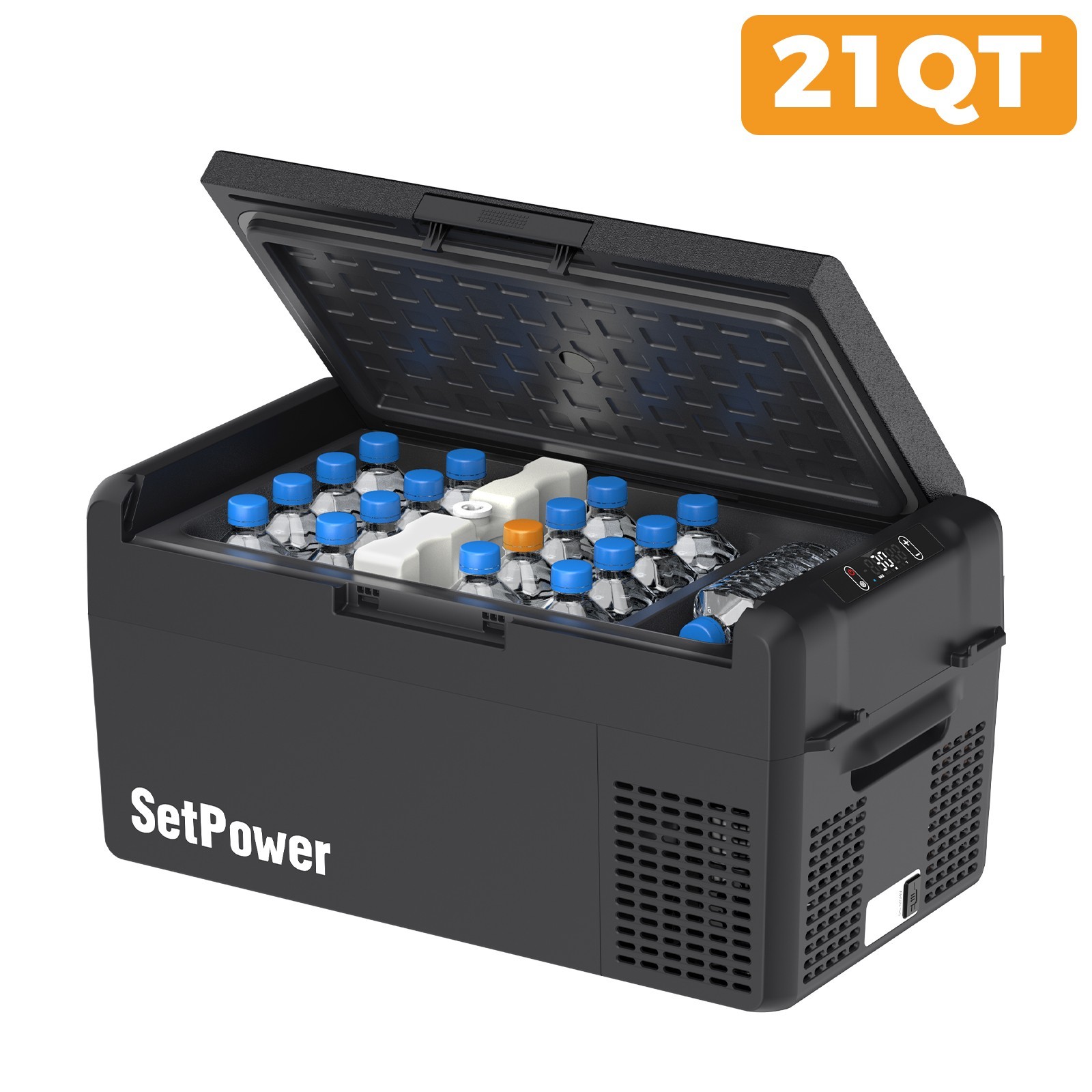 12 Volt Car Refrigerator Portable Freezer 21QT Truck RV Fridge APP Control gallery