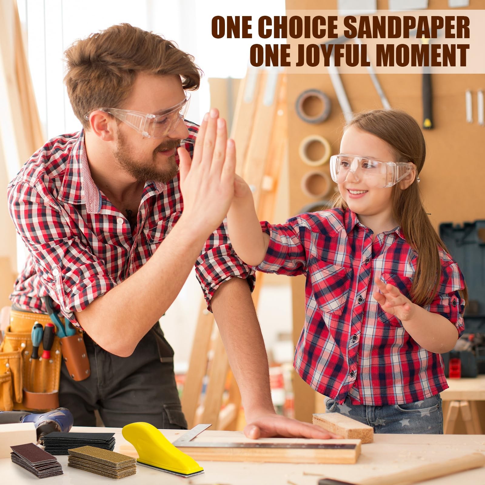 90PCS Premium Micro Detail Sander Kit, Updated 3-In-1 Mini Hand Sanding Block, 6 gallery