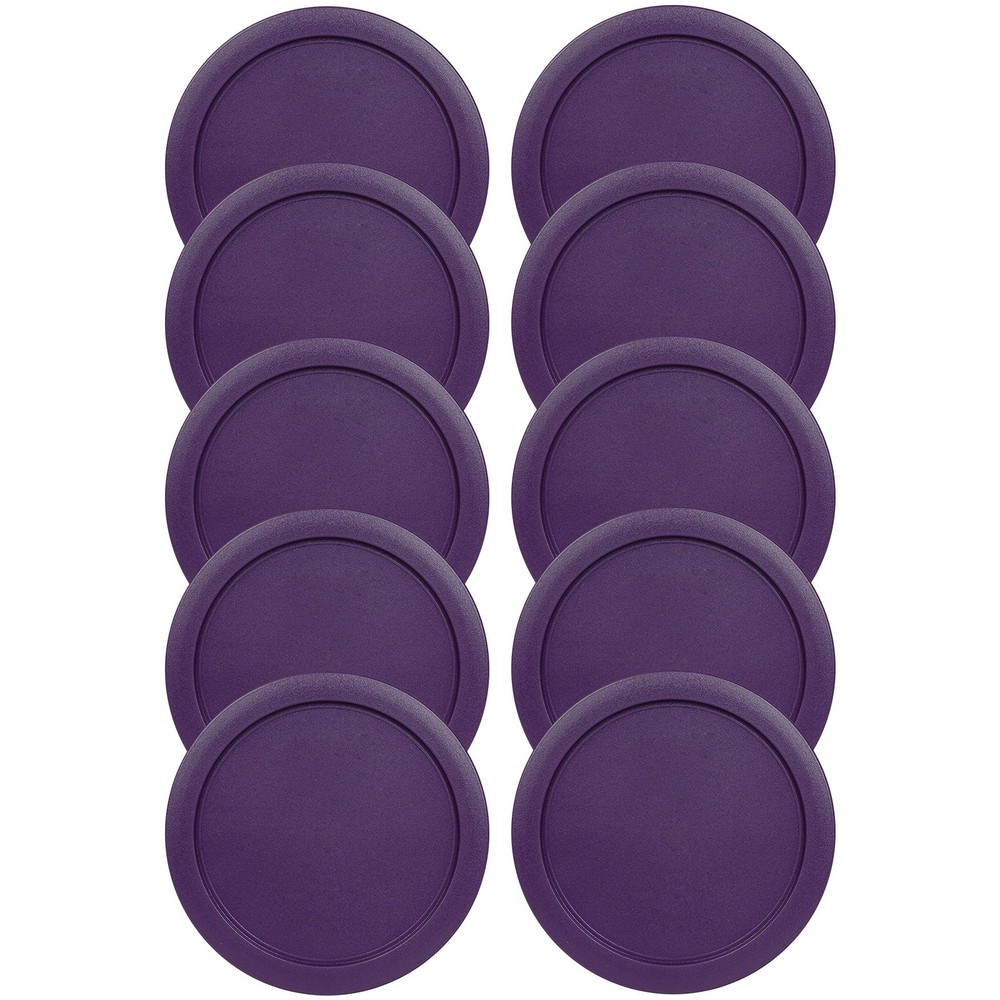 Replacement Lid for Pyrex 7-CUP Storage Cover 7.5" 7402-PC PURPLE (10-Pack)