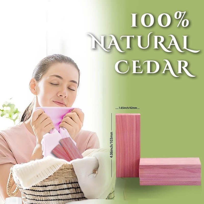 Cedar Space Cedar Blocks for Closet Storage 100% Aromatic Red Cedar Planks 16pcs gallery