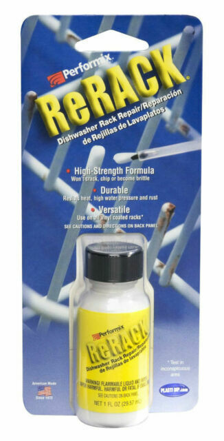 PLASTI DIP PERFORMIX 630076 RERACK 1OZ WHITE VINYL DISHWASHER RACK REPAIR KIT gallery