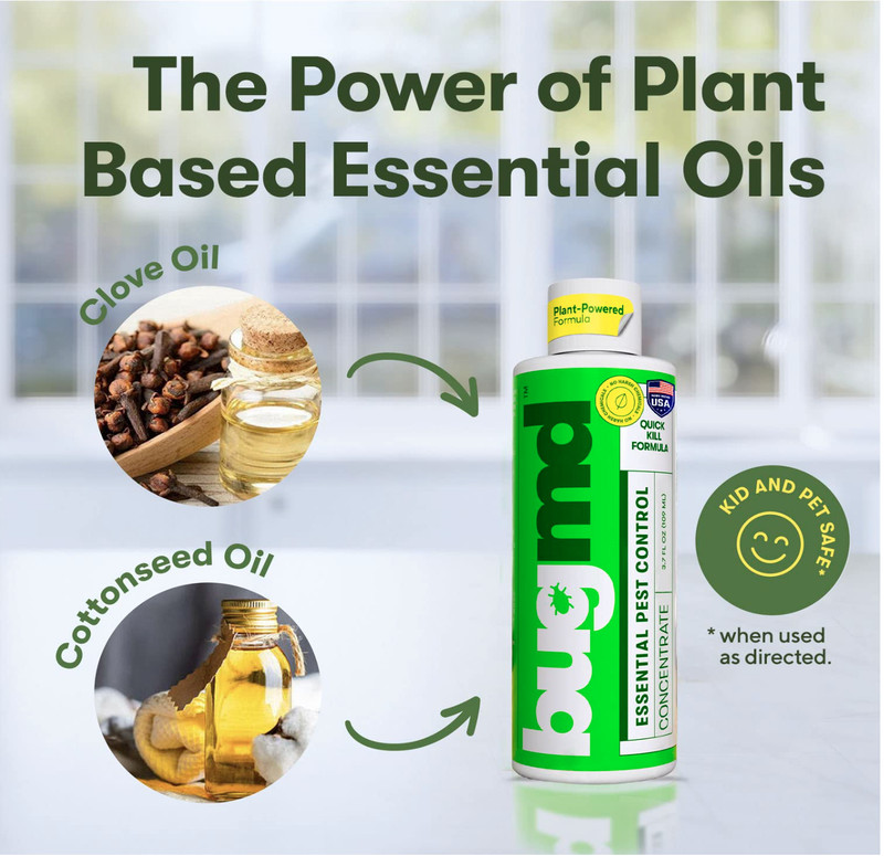 BugMD Pest Control Essential Oil Concentrate for Home Bed Bug Spray 3.7Oz 2-Pack gallery