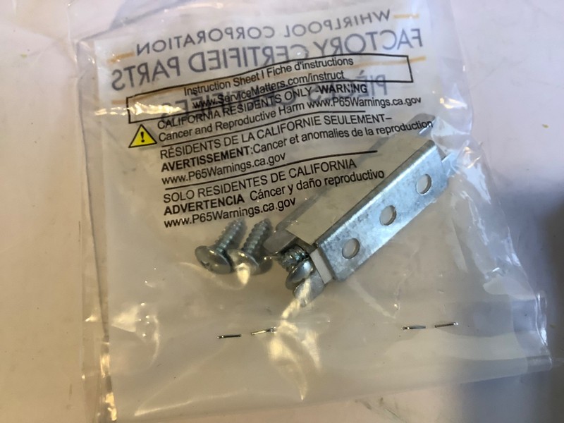 Whirlpool W10113901A Triangular Filler Strip Stainless Steel Trim OEM gallery
