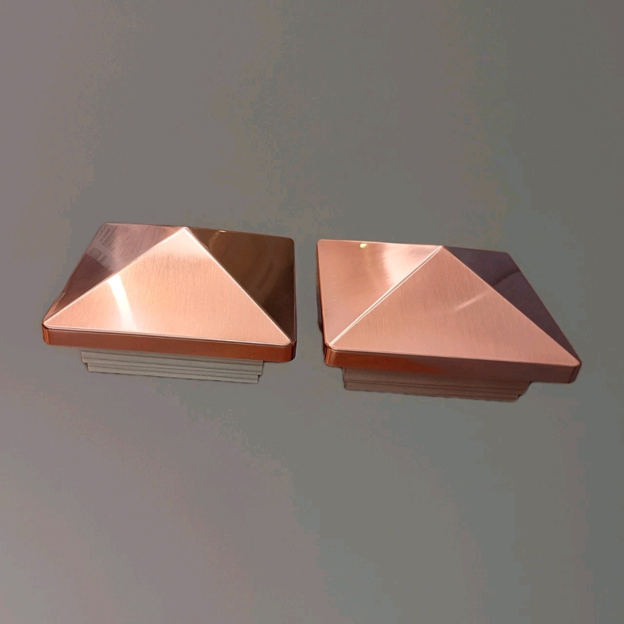Deckorators 4x4 Victoria High Point Copper Plastic Pine Deck Post Cap 2-PACK gallery