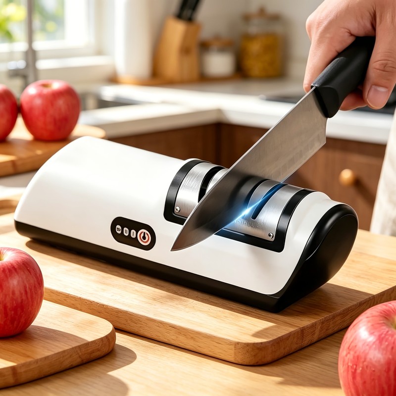 Professional USB Rechargeable Electric Knife Sharpener Kitchen Chef Tool gallery