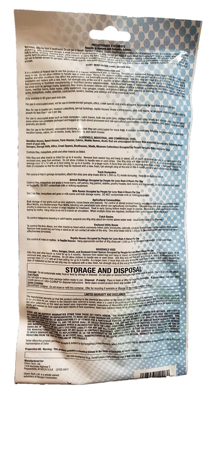 Prozap Insect Guard 80g gnats, mosquitoes, moths and various crawling insects gallery