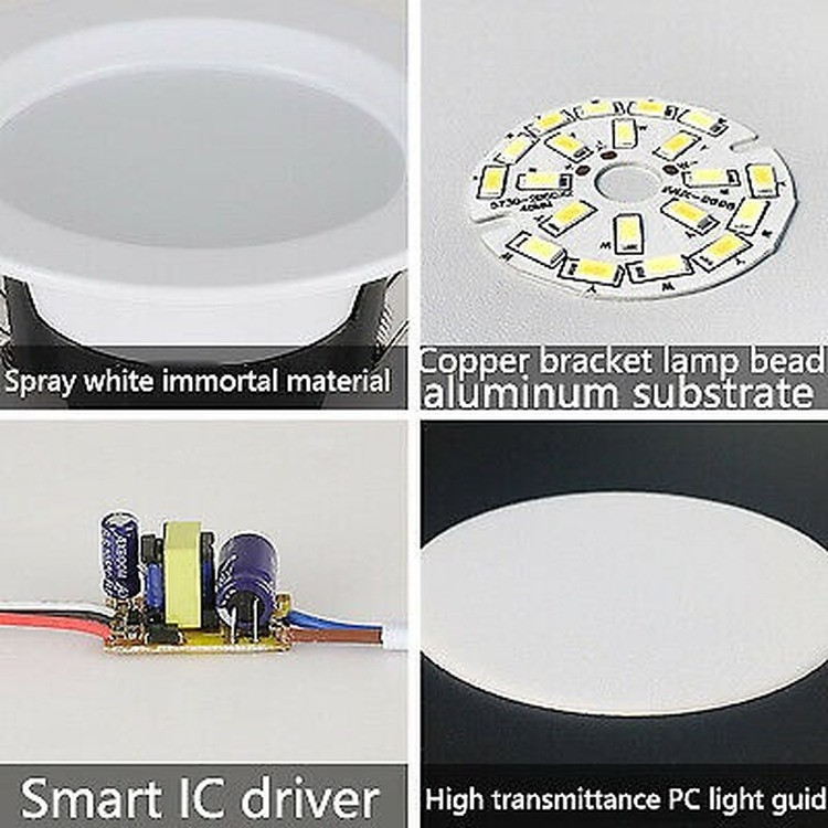 10/20Pcs Dimmable Recessed Ceiling Light 7W LED Downlight Spotlight 85V-265V gallery