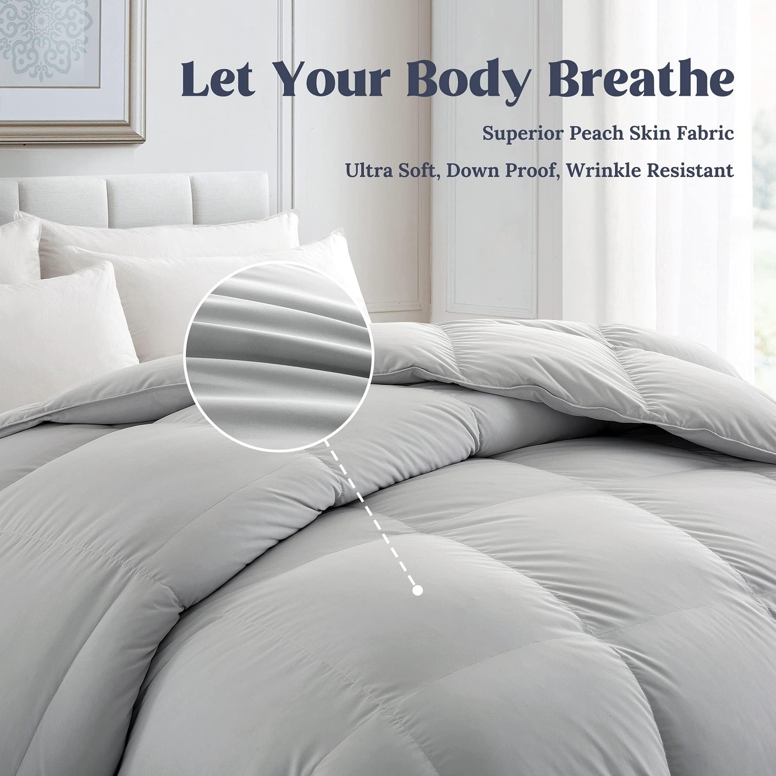 Puredown Feather Comforter Twin Size All Season Duvet Insert Hotel Collection gallery