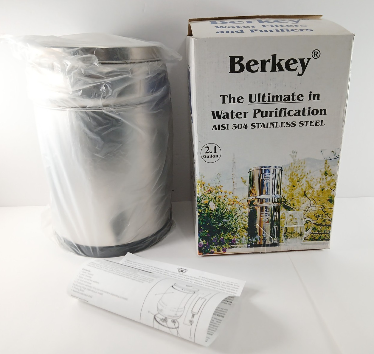 Big Berkey Water Purification System STAINLESS STEEL HOUSING No Filter UNUSED gallery