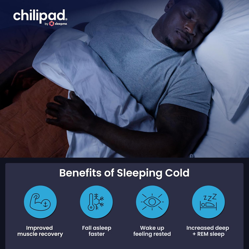 Chilipad Cube Bed Cooling System - Cooling & Heating Mattress Topper, Set Indivi gallery