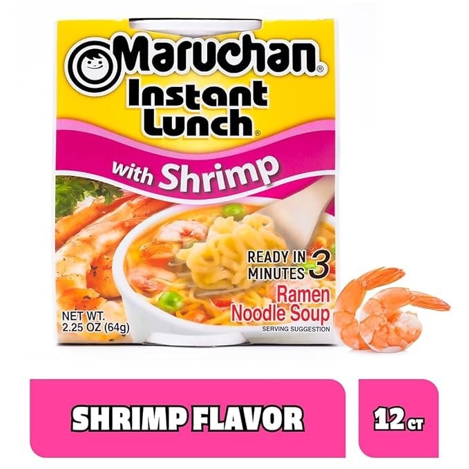 Maruchan Instant Lunch Shrimp Ramen – 2.25 oz, 12 Pack, Ready in 3 Minutes gallery