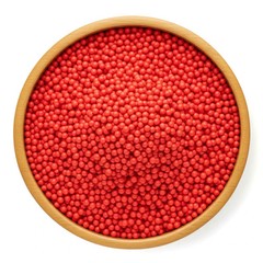 Holiday Red Nonpareils – Mini Round Candy Sprinkles, Baking, Decor Treats – 1LB
